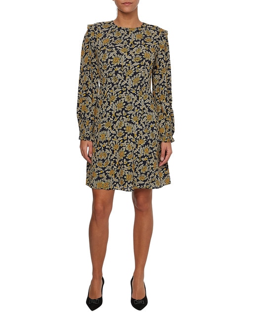 Imagen 0 de Vestido de cuello redondo y manga larga