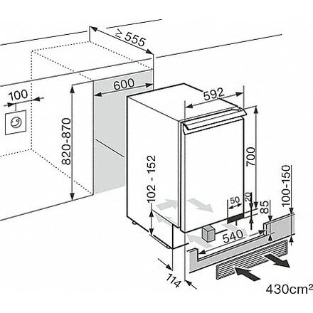 Garrafeira Encastrável Miele KWT 6321 UG Active AirClean DynaCool e Capacidade de 34 Garrafas Standard - Preto Preto / Vidro-2