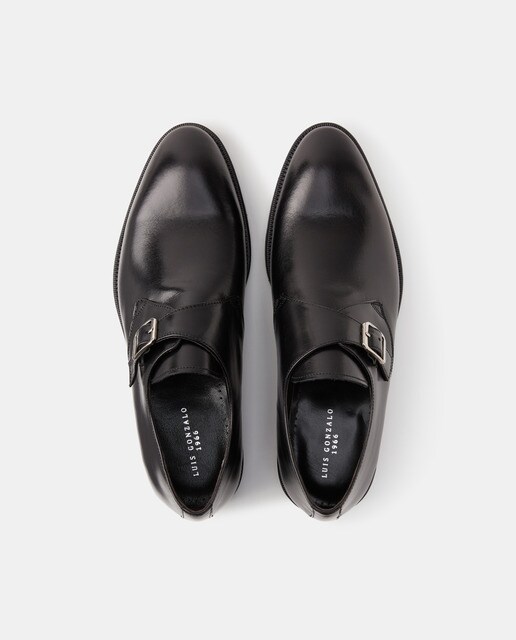 Zapatos de hombre Luis Gonzalo de piel en color negro con hebilla · Luis  Gonzalo · El Corte Inglés