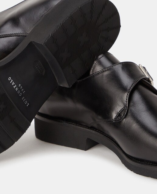 Zapatos de hombre Luis Gonzalo de piel en color negro con hebilla · Luis  Gonzalo · El Corte Inglés