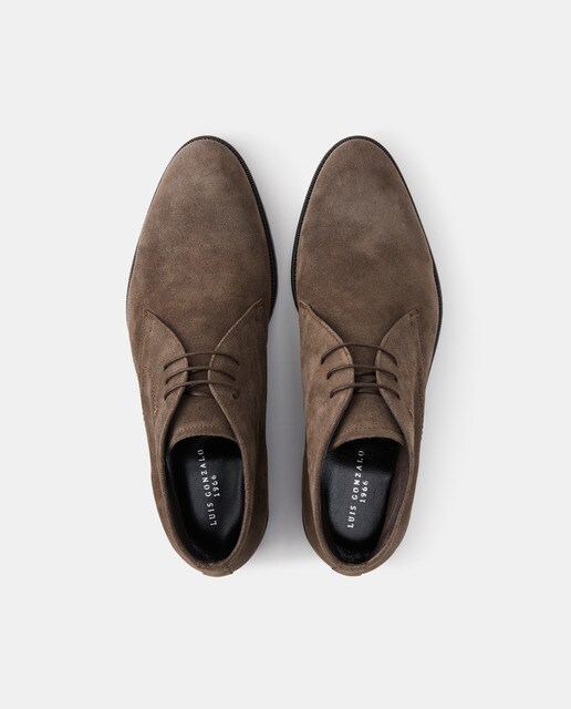 Botines de hombre Luis Gonzalo en piel vegano de color gris · Luis Gonzalo  · El Corte Inglés