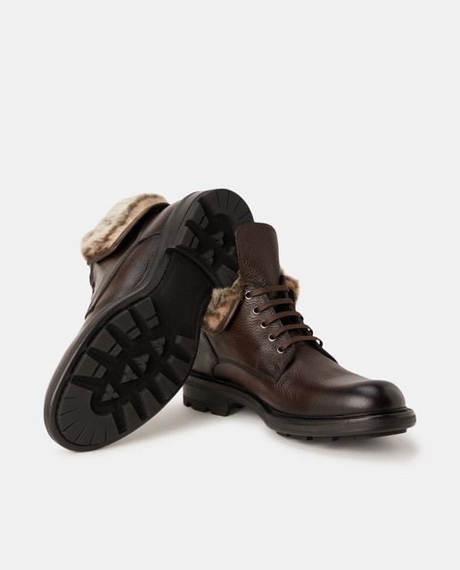 Botas de hombre Luis Gonzalo de piel marrón con forro de pelo · Luis  Gonzalo · El Corte Inglés