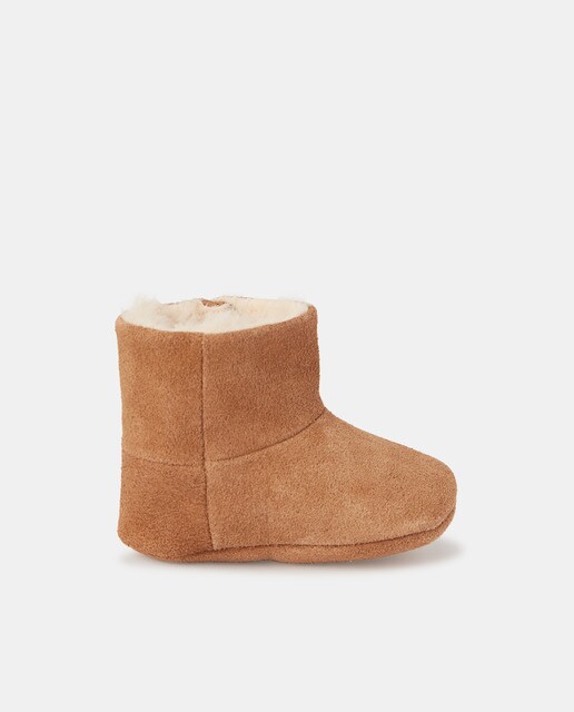 Botas yeti camel de bebé com fecho aderente · OTS · El Corte Inglés