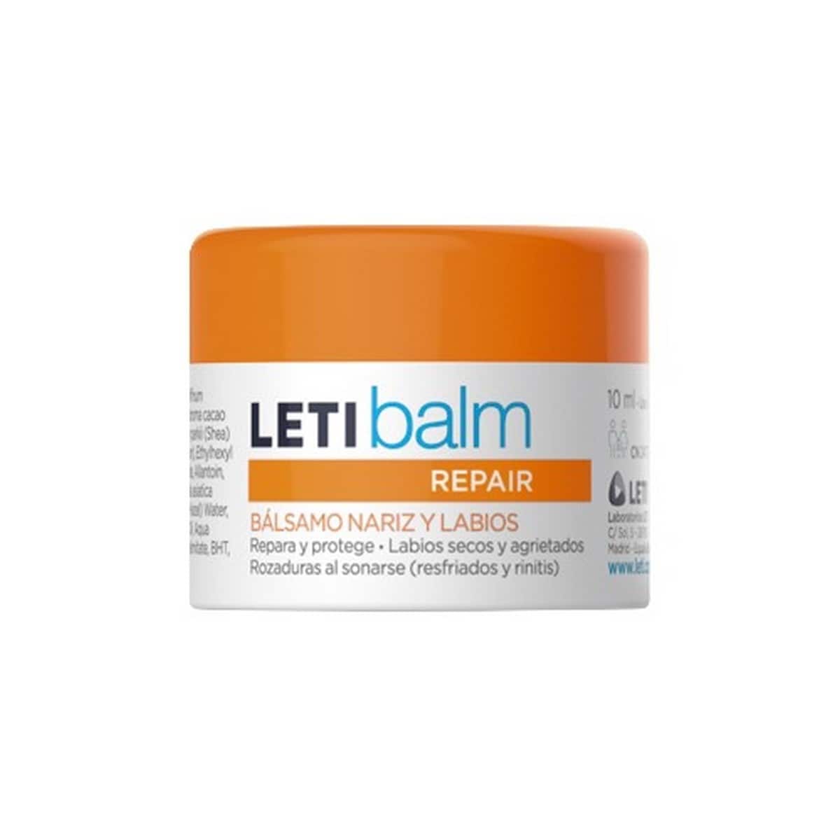 Letibalm pediátrico, bálsamo reparador nariz e lábios 10ml Leti 1