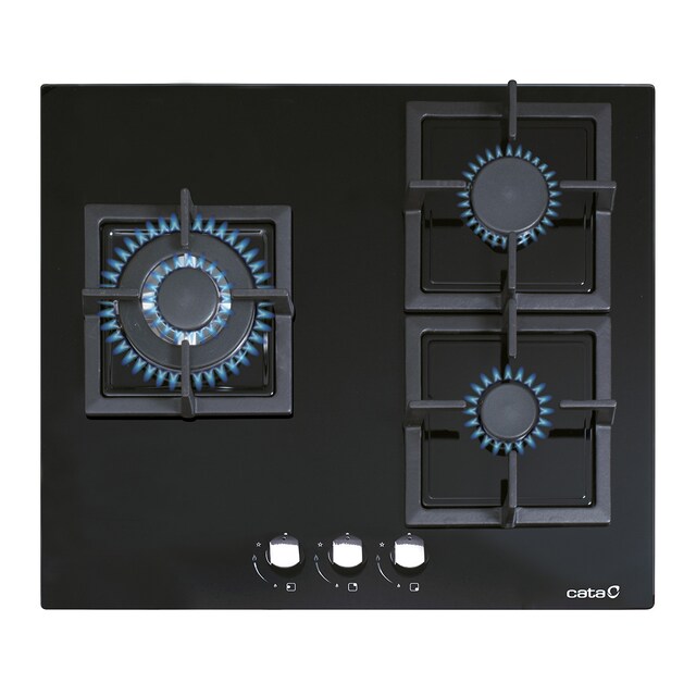 Imagen 0 de Placa gas Cata 3 quemadores - SCI 6021 BK