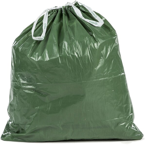 Buy 100 recycled bin liners for normal bins 30 litres roll 15 units