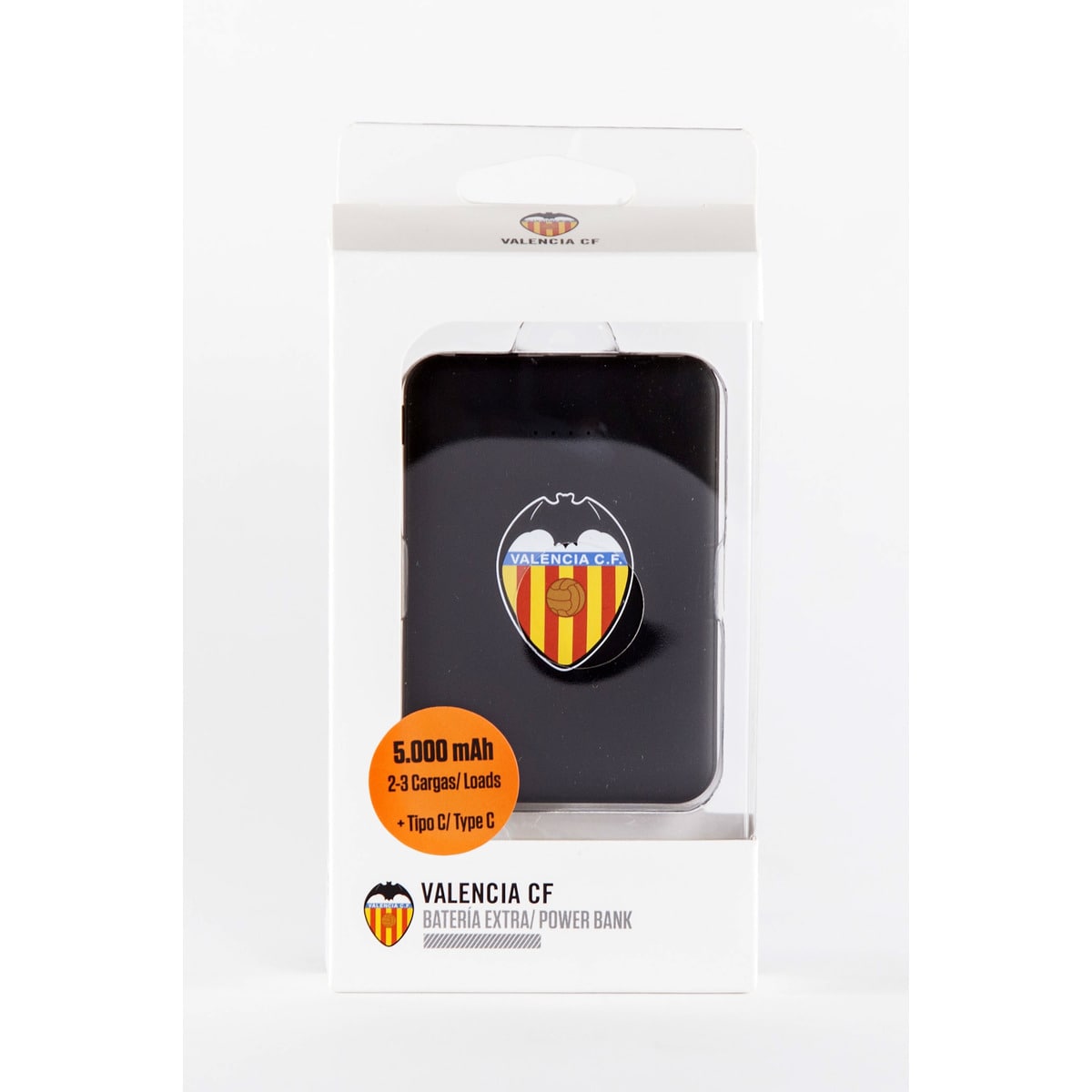 Power Bank Valencia C.F 5.000 mAh Tipo C Blanco-3