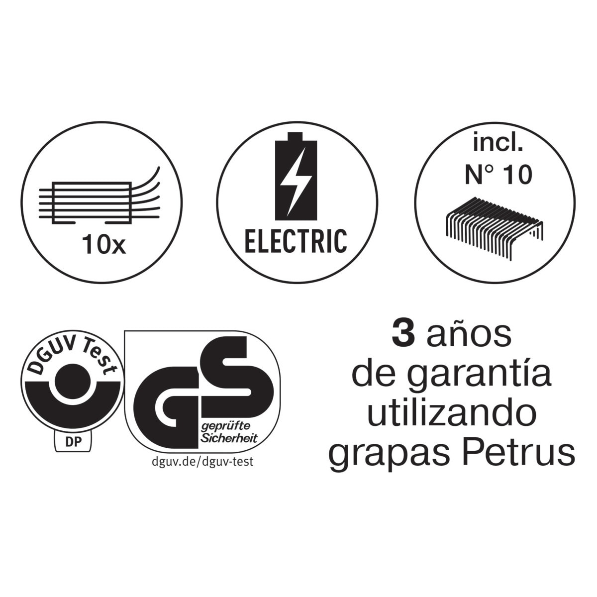 Grapadora Modelo E-310 PETRUS Eléctrica Fucsia 5