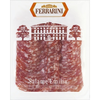 salami Emilia italiano en lonchas sin gluten sin lactosa envase 90 g - Ferrarini