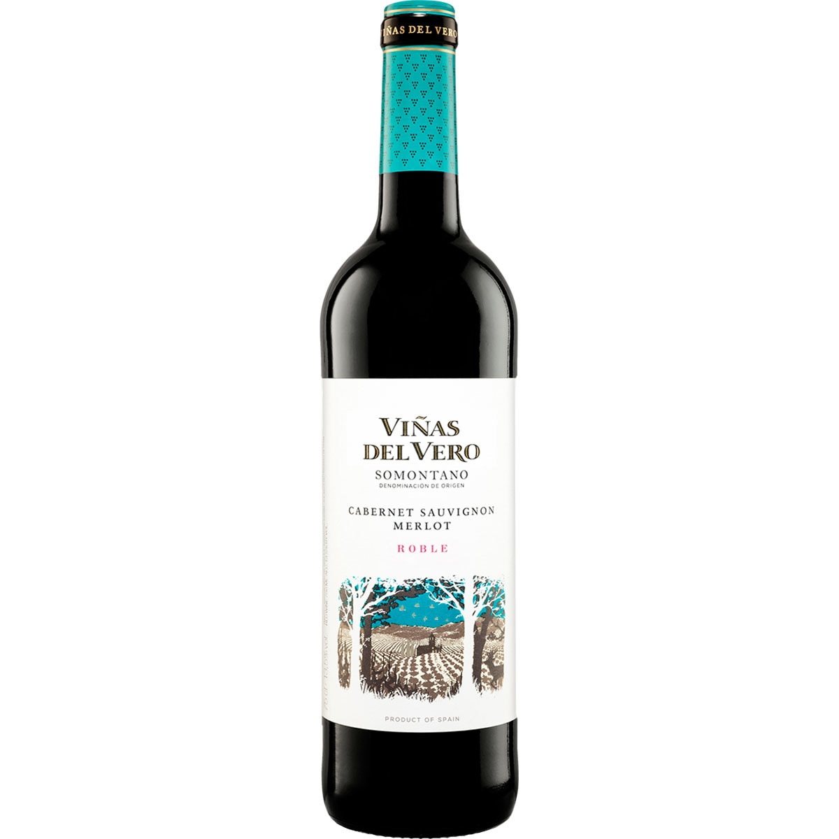 vino tinto cabernet sauvignon merlot DO Somontano botella 75 cl