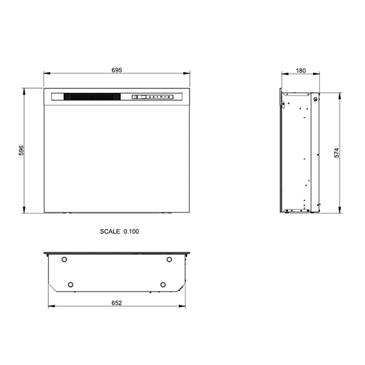 Insertable Eléctrico XHD28 Negro-8