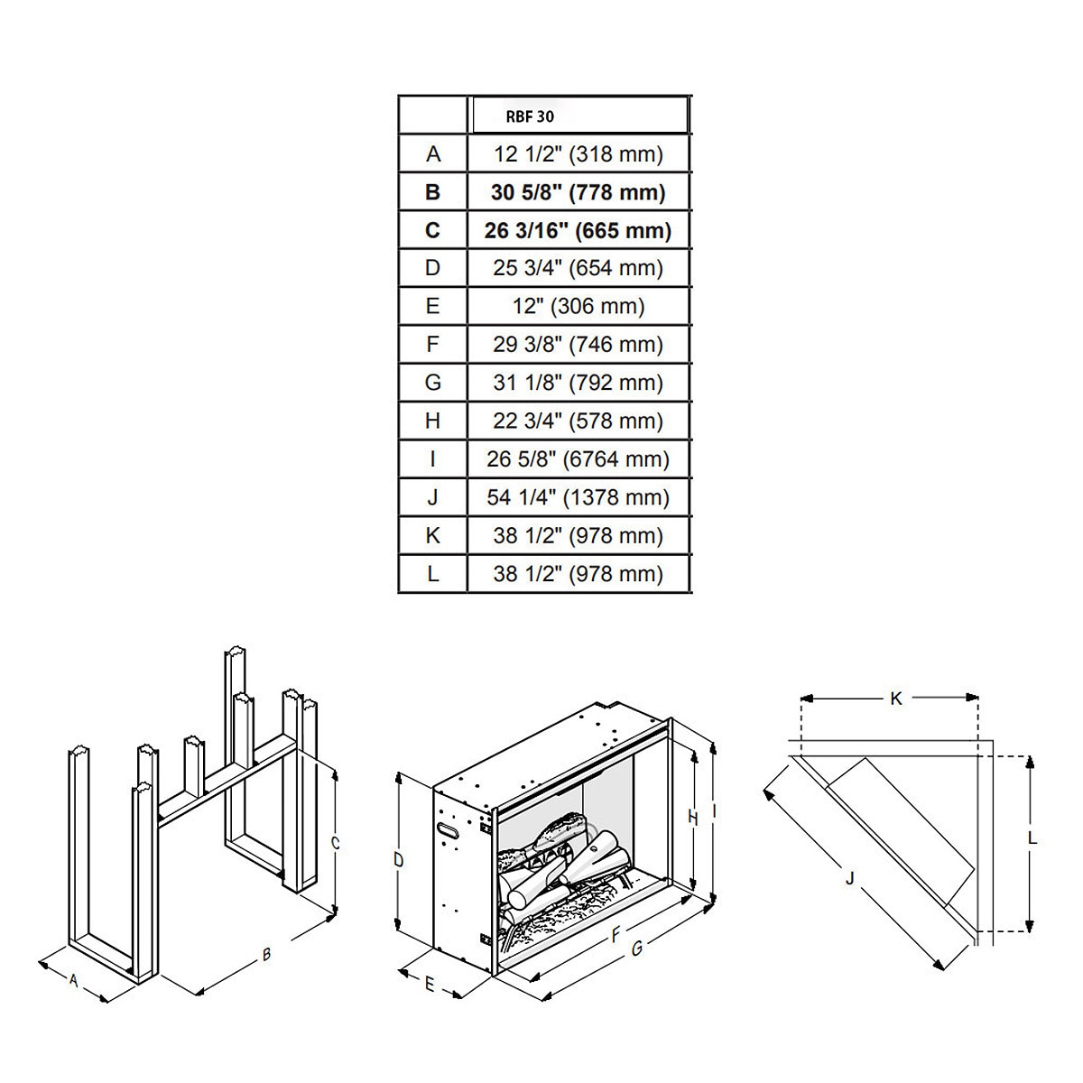 Insertable Eléctrico Revillusion RBF30 Negro-6