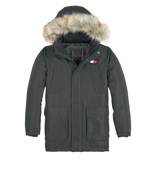 Parka de niño en verde con capucha · Tommy Hilfiger · El Corte Inglés