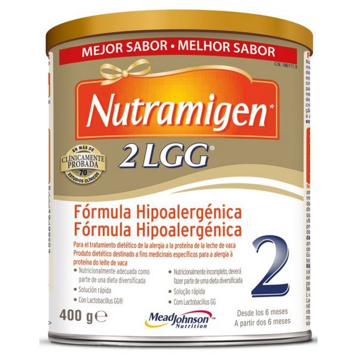 Imagem 0 de Leite Infantil Fórmula Hipoalergénica 2 LGG 400g Nutramigen
