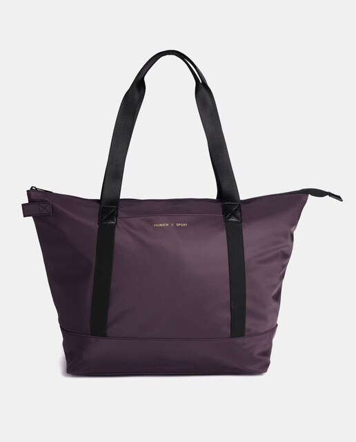 Bolso shopper Sport de nylon en granate con cremallera · Munich · El Corte  Inglés