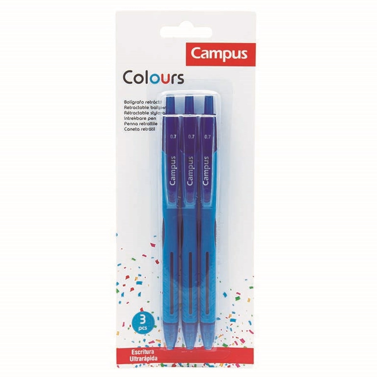 Imagem 0 de Canetas 3 unidades Azul