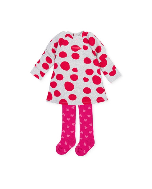 Vestido con leotardos de punto roma en rojo · Agatha Ruiz de la Prada · El Corte  Inglés