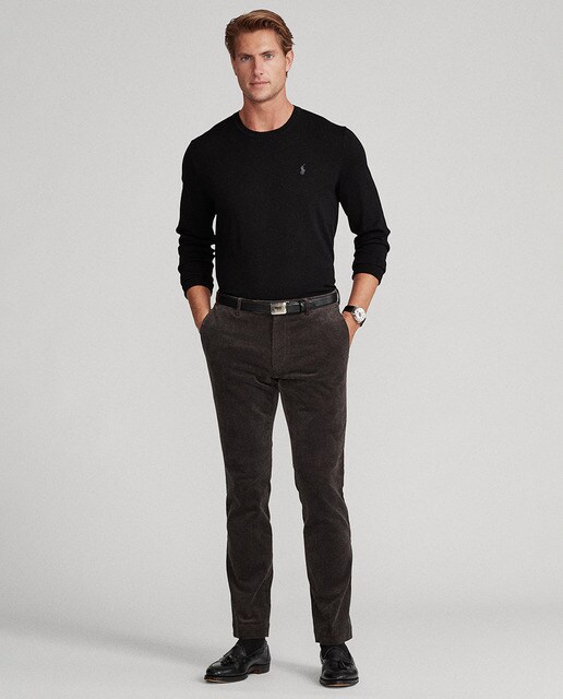 Pantalón de pana de hombre slim fit negro · Polo Ralph Lauren · El Corte  Inglés