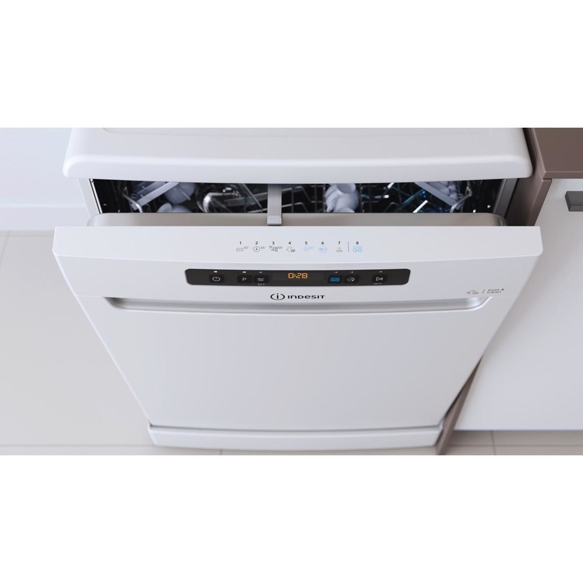 Máquina de Lavar Loiça Indesit DFO 3C23 A de 14 Talheres e de 60 cm - Branco Branco-6