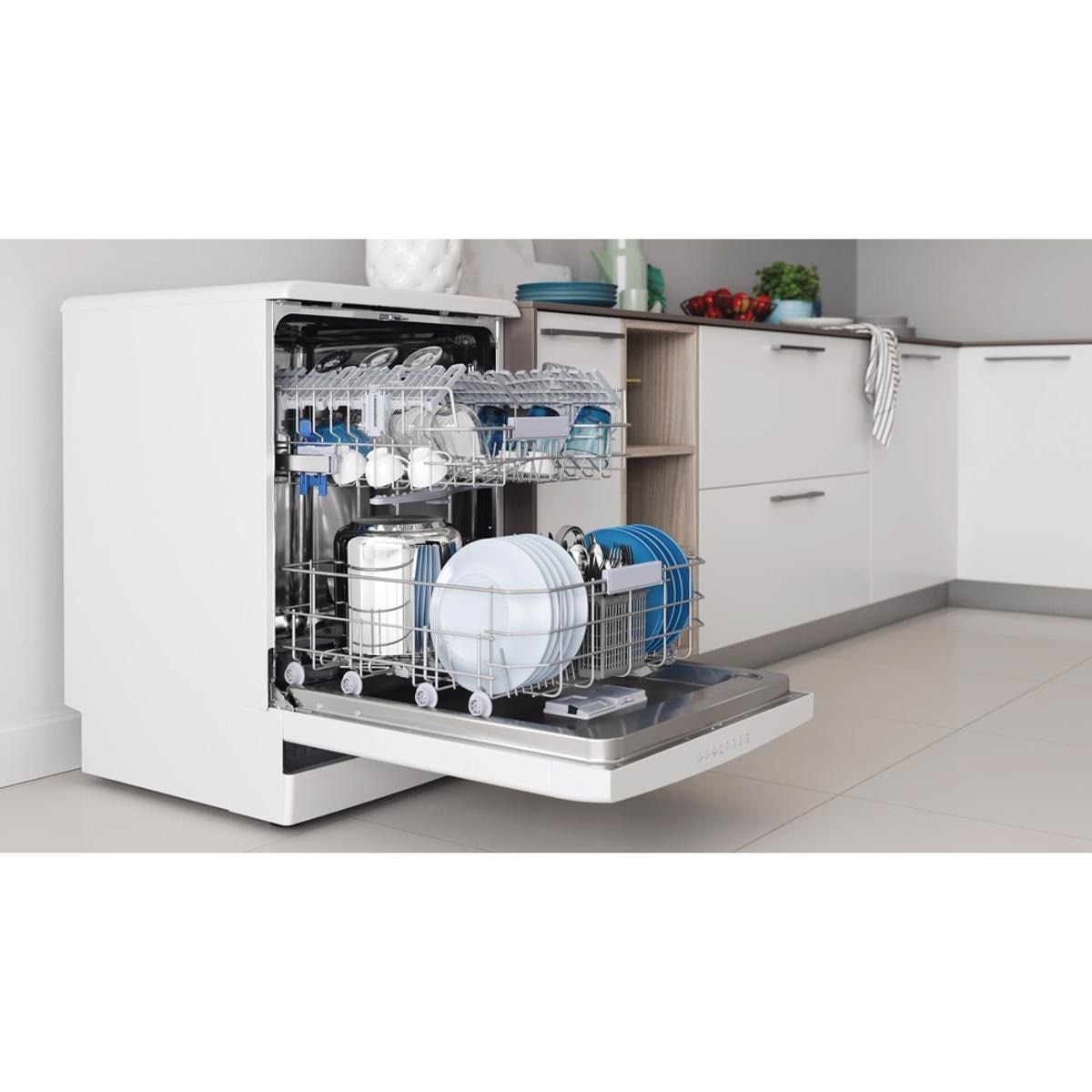 Máquina de Lavar Loiça Indesit DFO 3C23 A de 14 Talheres e de 60 cm - Branco Branco-4