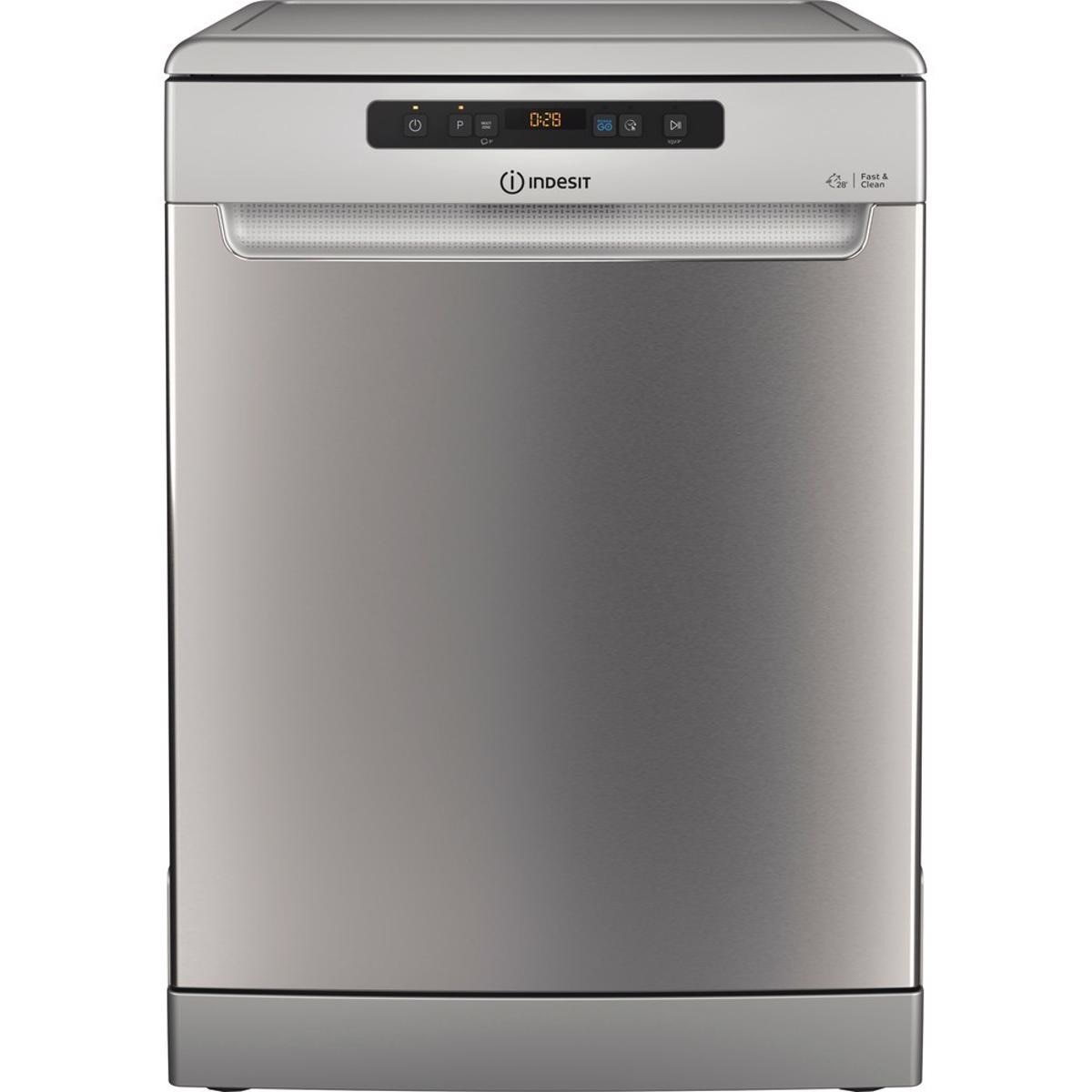 Máquina de Lavar Loiça Indesit DFO 3T133 A F X de 14 Talheres, 3ª Bandeja e de 60 cm - Inox Inox-1