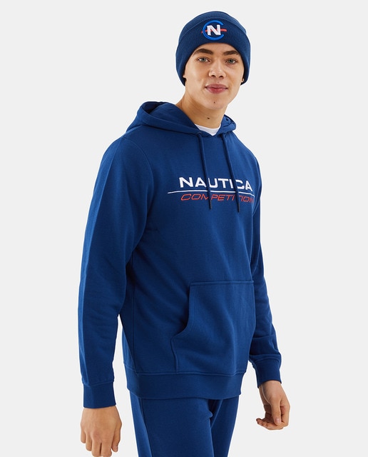 Sudadera de hombre con capucha color azul marino · Nautica · El Corte Inglés