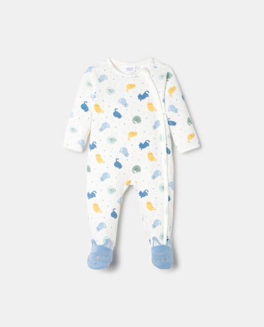 Pijama de bebé velour gatos · Cotton Juice · El Corte Inglés