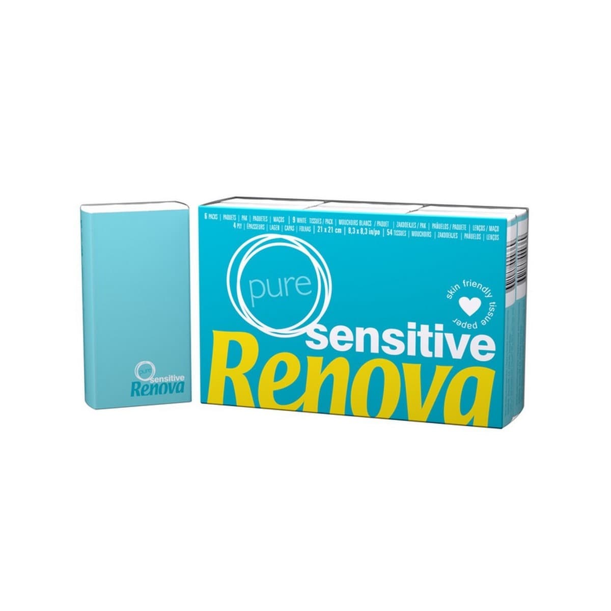 Lencos de Papel Sensitive 6un Renova 1