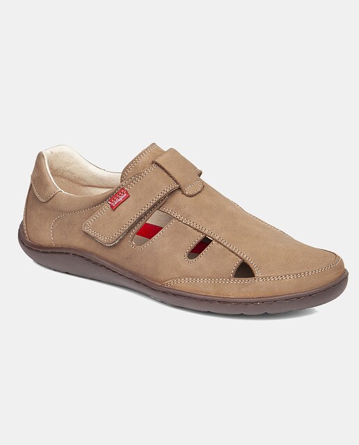 Sandalias de hombre en piel de color topo con cierre adherente · Callaghan  · El Corte Inglés