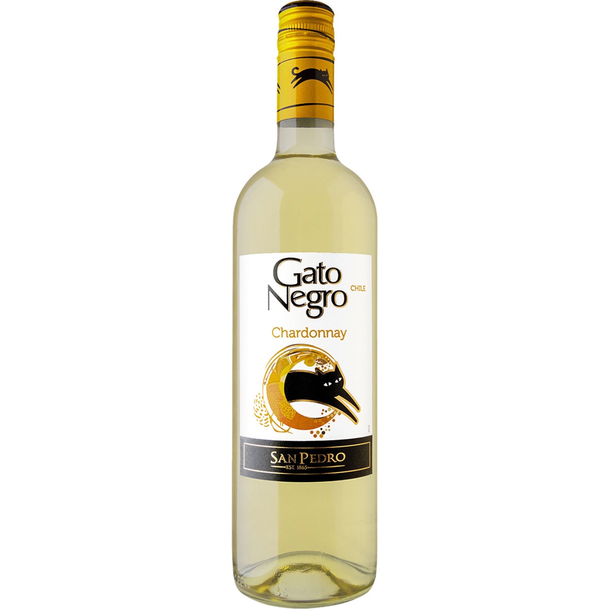 vino blanco chardonnay de Chile botella 75 cl