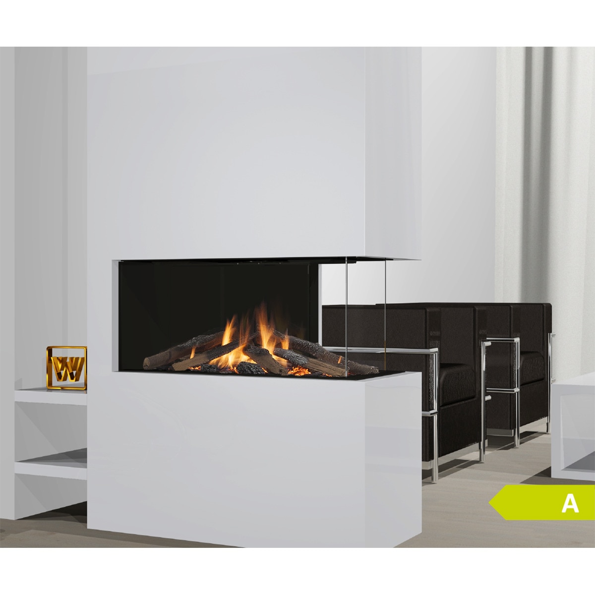 Estufa Gas Danta 800 Gas Natural Negro-3