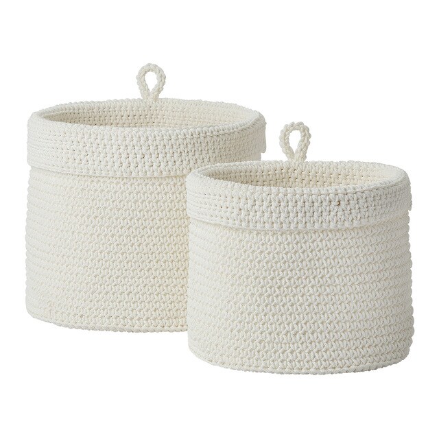 Imagem 0 de Conjunto de 2 Cestos Redondos Tricot