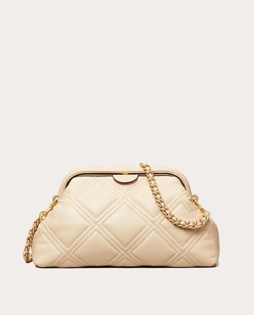 Bolso de mano Fleming Frame Clutch de piel · Tory Burch · El Corte Inglés