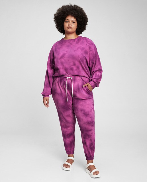 BUZO JOGGER ESTILO TIE DYE ( MORADO )