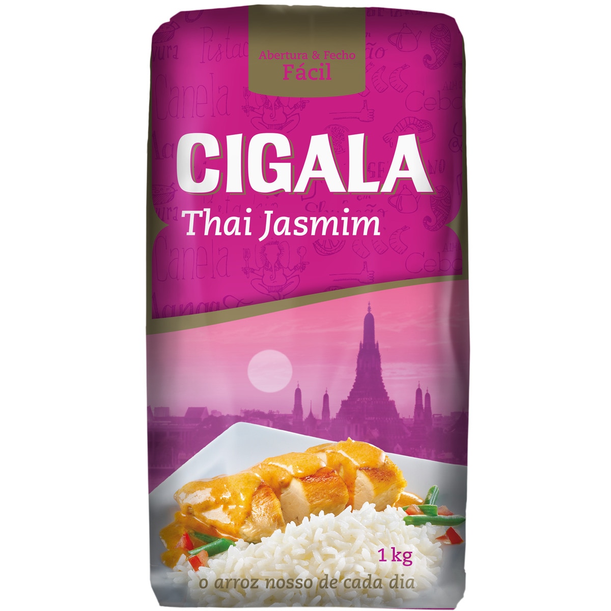 Arroz Thai Jasmim embalagem 1 kg