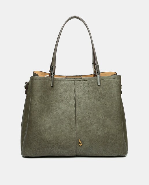 Bolso shopper grande Abbacino en verde con asa larga regulable · Abbacino ·  El Corte Inglés