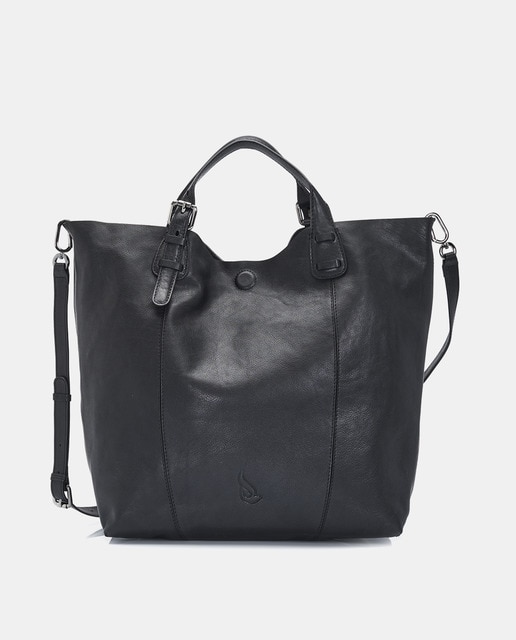 Bolso shopper grande Abbacino de piel en negro con asa extraíble · Abbacino  · El Corte Inglés