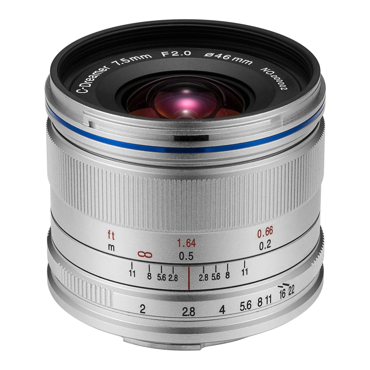 Objetivo Laowa 7,5mm F2 MFT Plata - standard Plata-2