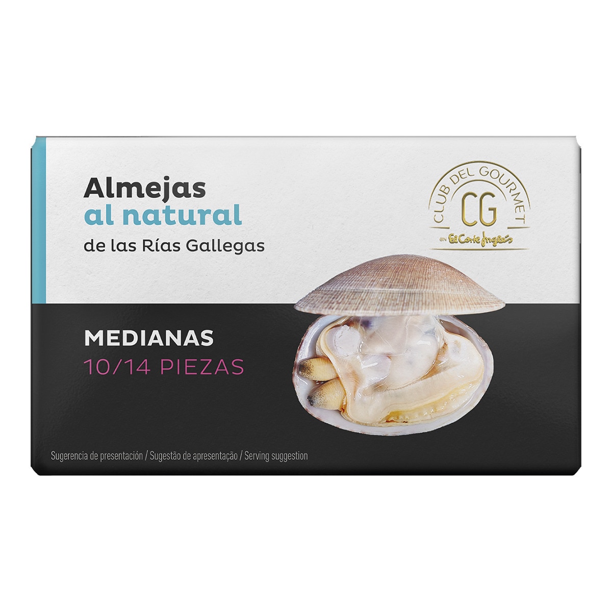 Palourdes des rias galiciennes au naturel 1014 pièces