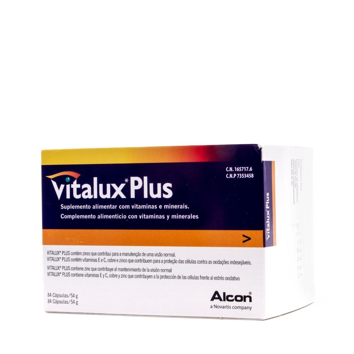 Imagem 0 de Suplemento Alimentar Vitalux Plus Luteína 84 Cápsulas Vitalux