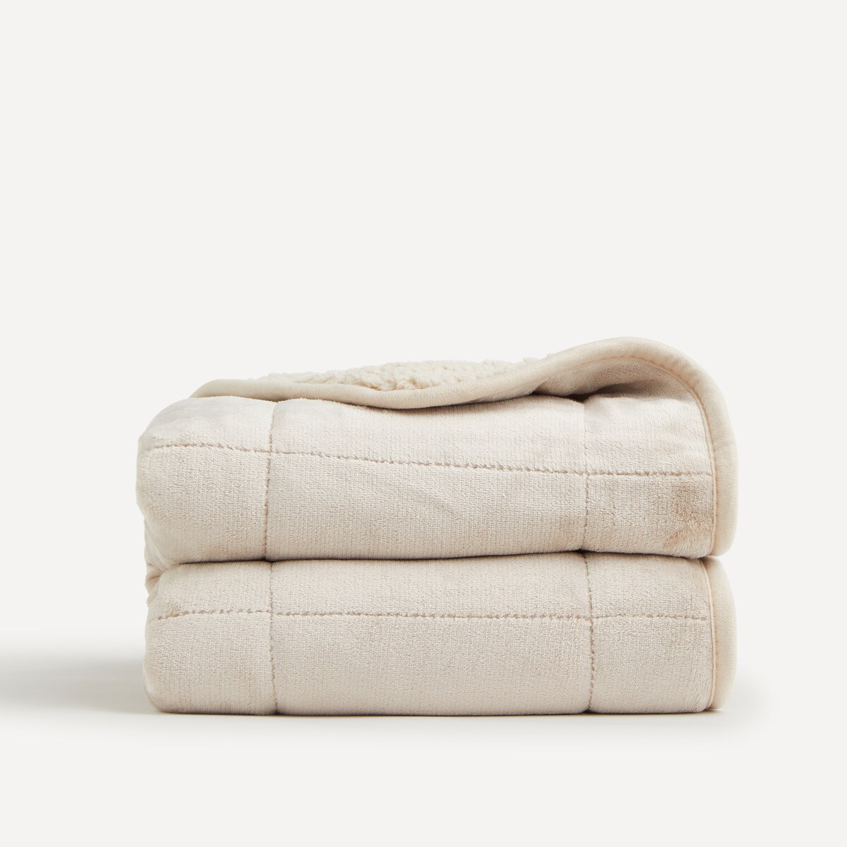 Manta decorativa Warmy Bege-1