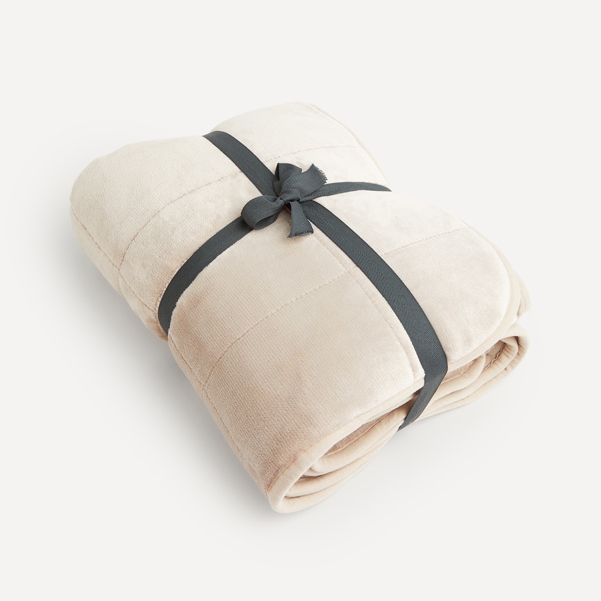 Manta decorativa Warmy Bege-5