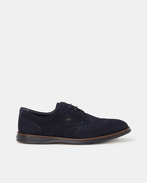 Zapatillas de cordones de hombre Martinelli de piel serraje en azul ·  Martinelli · El Corte Inglés