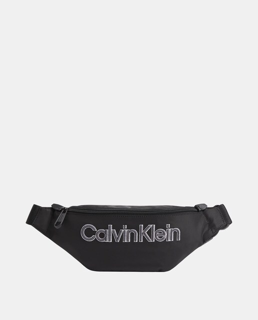 Riñonera en color negro con cremallera y correa ajustable · Calvin Klein · El  Corte Inglés