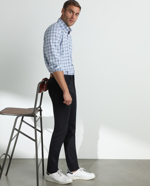 Pantalón cinco bolsillos de hombre custom azul · Emidio Tucci · El Corte  Inglés