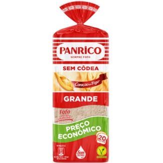Pão de Forma sem Côdea Vegan sem Lactose embalagem 450 g - Panrico