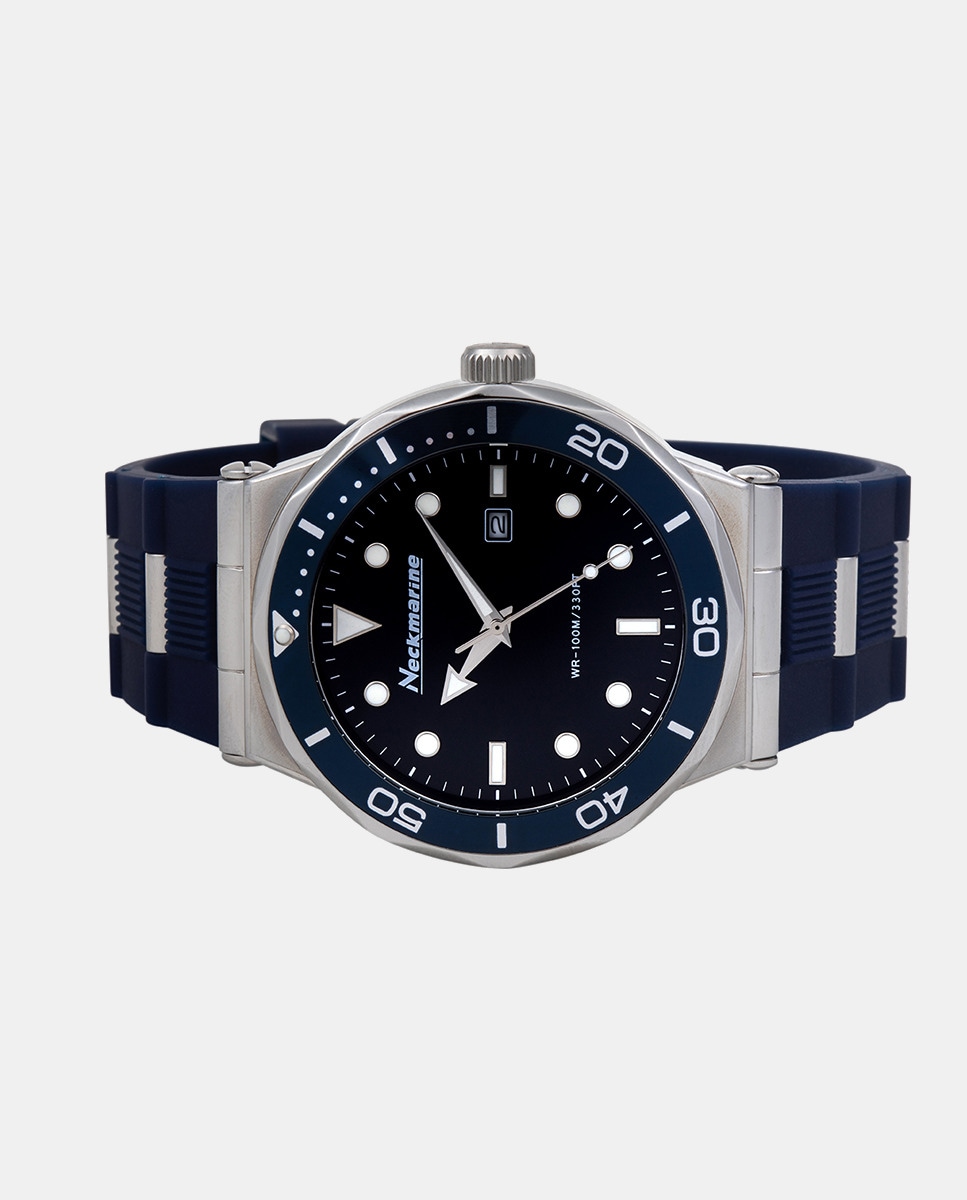 TONSHEN Acero Inoxidable Relojes De Hombre Moda Analógico Cuarzo Clásico Comercio Reloj Sub Dial Cronógrafo 50M Resistente Agua Relojes De Pulsera 12H/24H Tiempo (Negro+Plateado