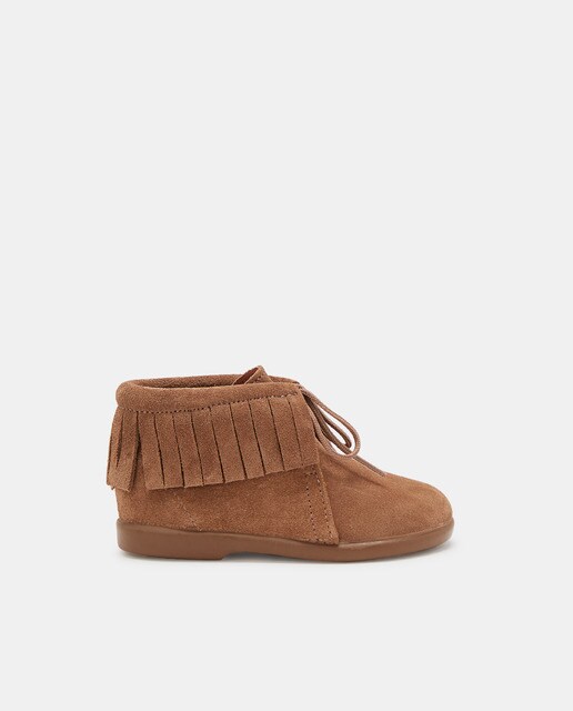 Botas sport de bebé niña flecos con cordones · OTS · El Corte Inglés