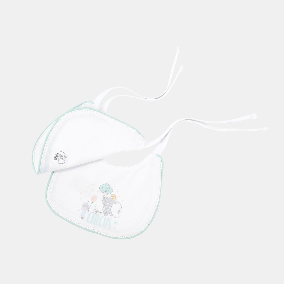 Pack de 2 Babetes Dumbo Estampados Verde-2