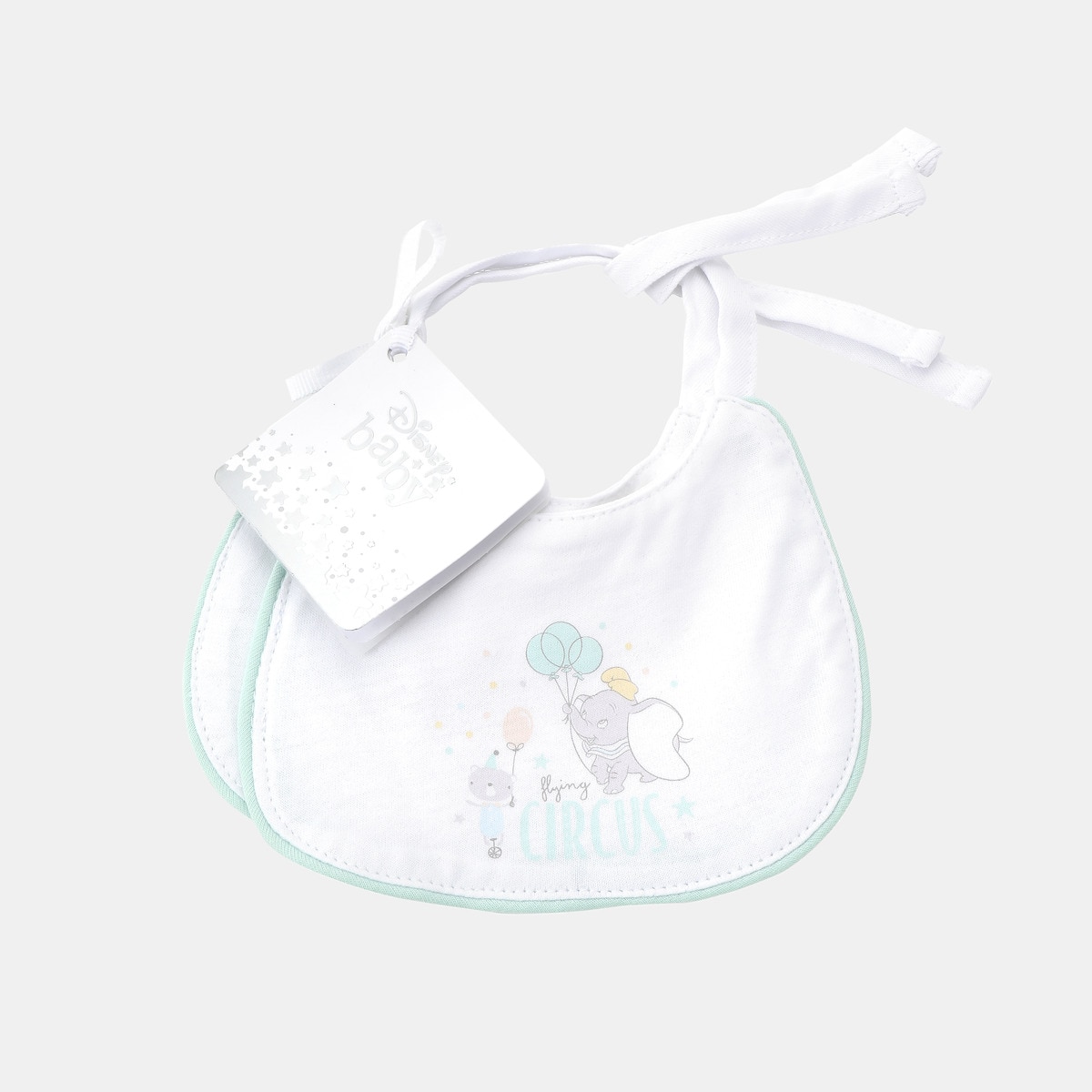 Pack de 2 Babetes Dumbo Estampados Verde-3